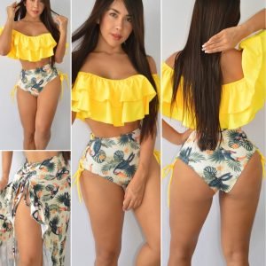 Set 3 piezas Tropical amarillo