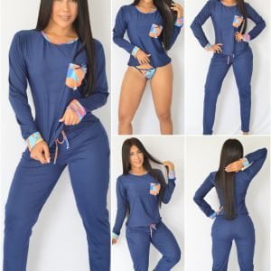 Pijama tropical blue